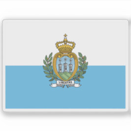 Flagga San_Marino Klistermärken
