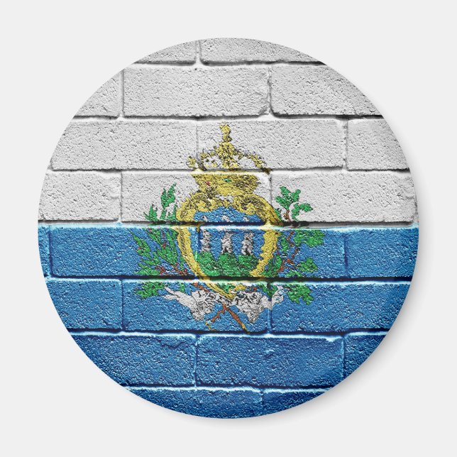 Flagga San Marino Magnet (Framsidan)