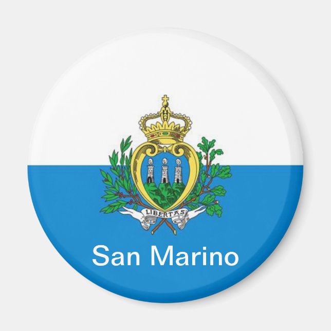flagga San Marino Magnet (Framsidan)
