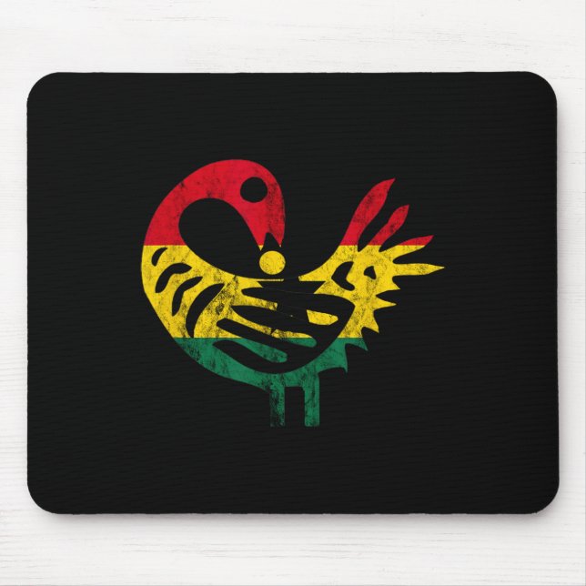 Flagga Sankofa African Bird Ghanese Pride Junttelf Musmatta (Framsidan)