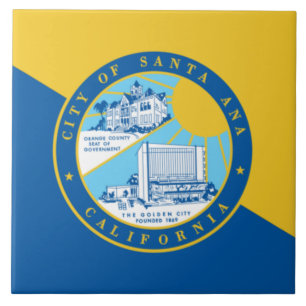 Flagga Santa Ana Kakelplatta