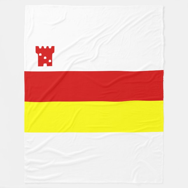 Flagga Santa Barbara, California Fleece Blanket (Framsidan)