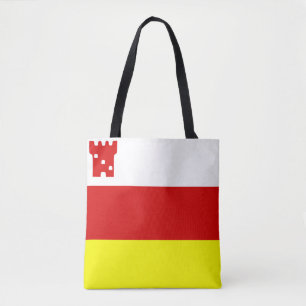 Flagga Santa Barbara, California Tote Bag Tygkasse