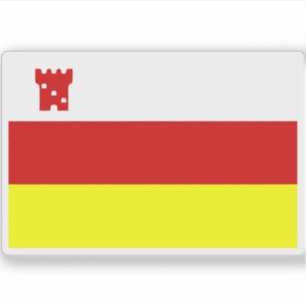 Flagga Santa Barbara, Kalifornien Klistermärken