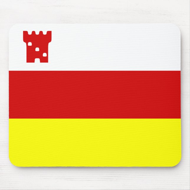 Flagga Santa Barbara, Kalifornien Mouse Pad Musmatta (Framsidan)