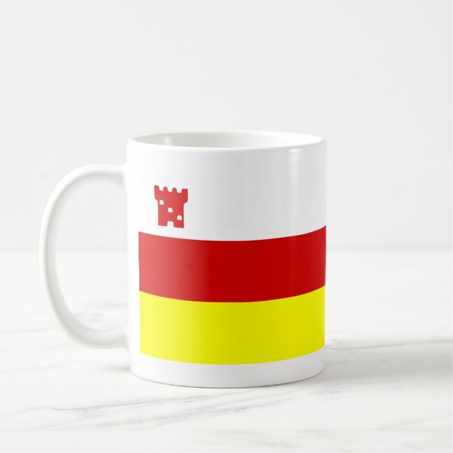 Flagga Santa Barbara, Kalifornien-Mugg Kaffemugg (Vänster)