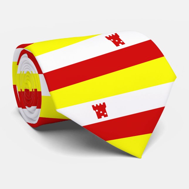 Flagga Santa Barbara, Kalifornien Neck Tie Slips (Rullad)
