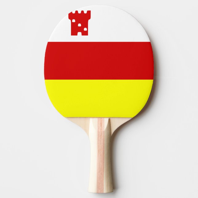 Flagga Santa Barbara, Kalifornien Ping-Pong Paddle Pingisracket (Framsidan)