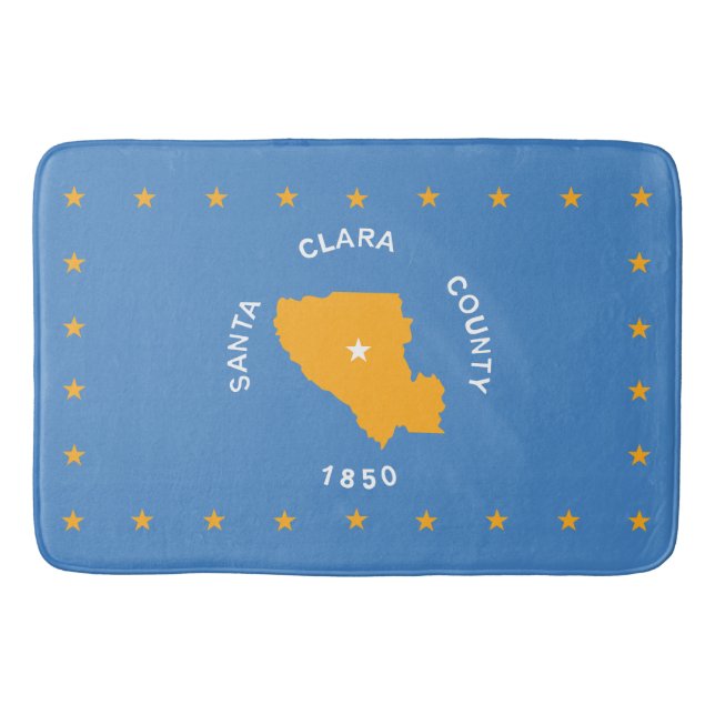 Flagga Santa Clara (USA, Kalifornien) Badrumsmatta (Framsidan)