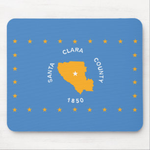 Flagga Santa Clara (USA, Kalifornien) Musmatta