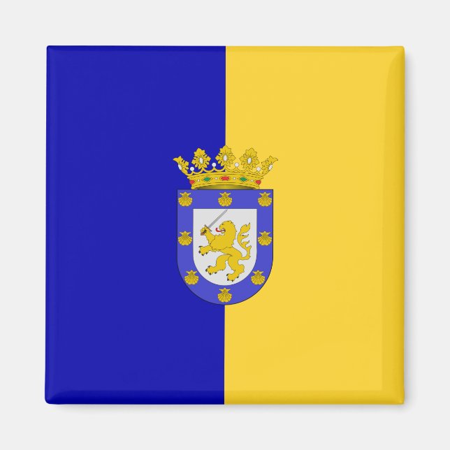 Flagga Santiago (Chile) Magnet (Framsidan)