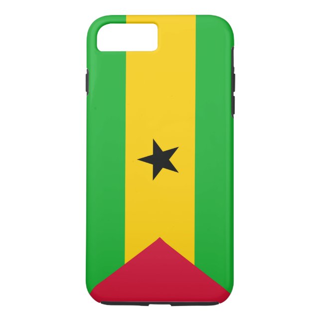 Flagga Sao Tome och Principe Case-Mate iPhone Skal (Baksida)