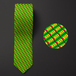 Flagga Sao Tome och Principe Mönster Slips