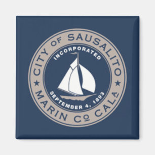 Flagga Sausalito, Kalifornien Magnet