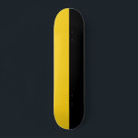 Flagga Saxony-Anhalt Skateboard<br><div class="desc">Skateboard med flagga av Sachsen-Anhalt; design med två vågrät av gult (guldfärgad) och svart</div>