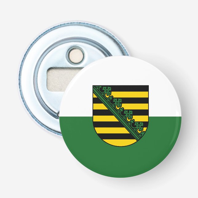 Flagga Saxony Flaska-öppnare Flasköppnare (Framsidan)