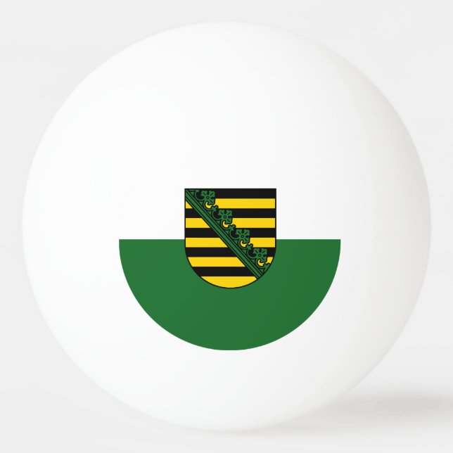 Flagga Saxony Ping Pong Boll (Framsidan)