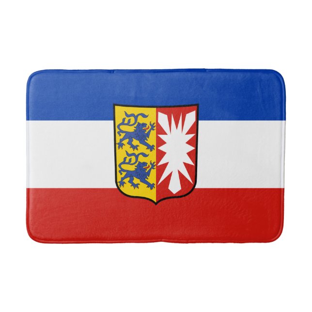 Flagga Schleswig-Holstein Bathroom Mat Badrumsmatta (Framsidan)