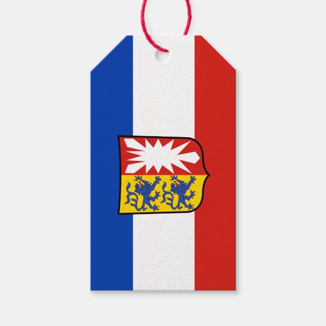 Flagga Schleswig-Holstein Gift Märkres Presentetikett (Framsidan)