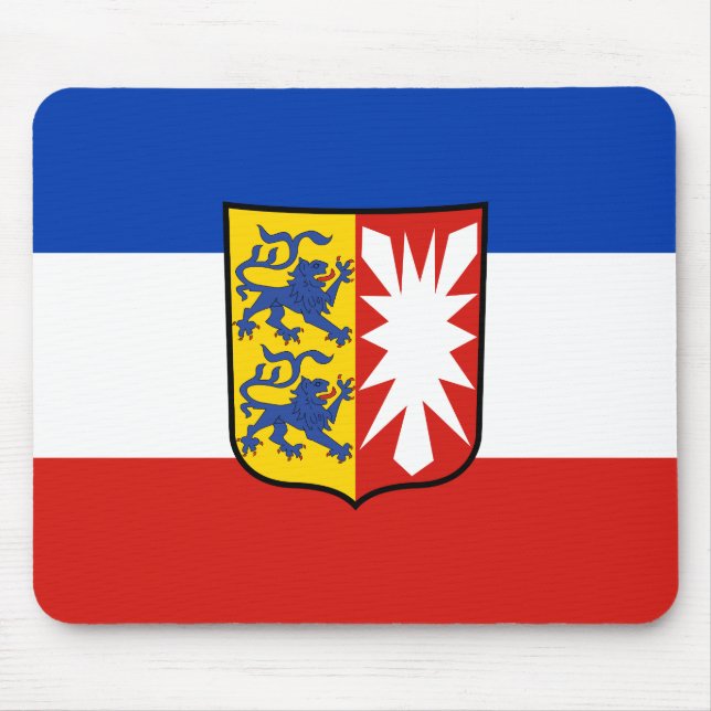 Flagga Schleswig-Holstein Mouse Pad Musmatta (Framsidan)