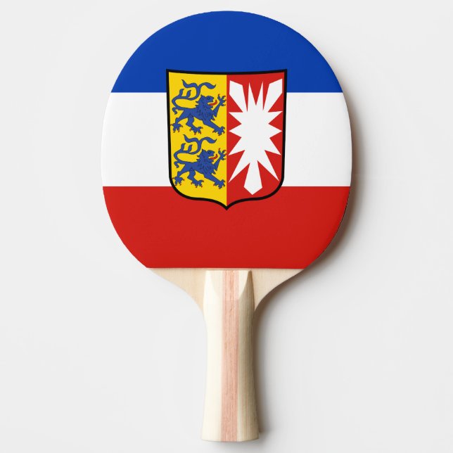Flagga Schleswig-Holstein Ping-Pong Paddle Pingisracket (Framsidan)