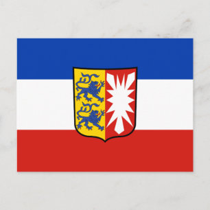 Flagga Schleswig-Holstein-vykort Vykort