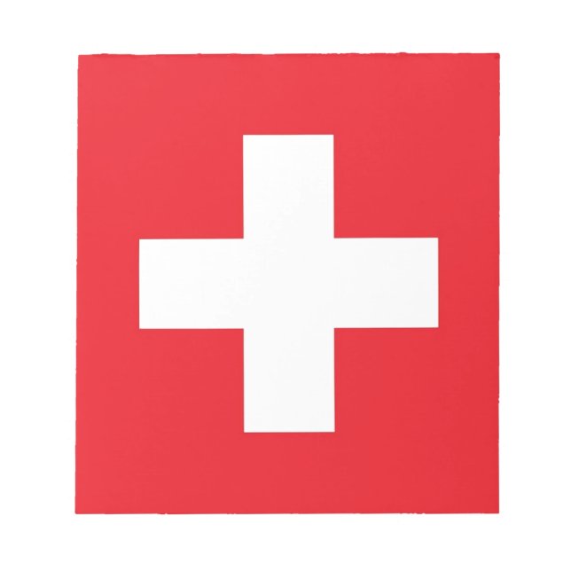 Flagga Schweiz Anteckningsblock (Framsida)