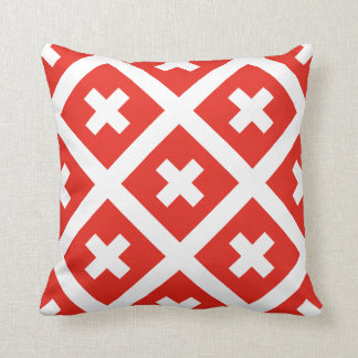 Flagga Schweiz Elegant Swiss Mönster Kudde