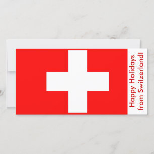 Flagga Schweiz, Glad helg Julkort