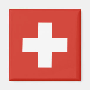 Flagga Schweiz - Schweiz - Suisse - Svizzera Magnet