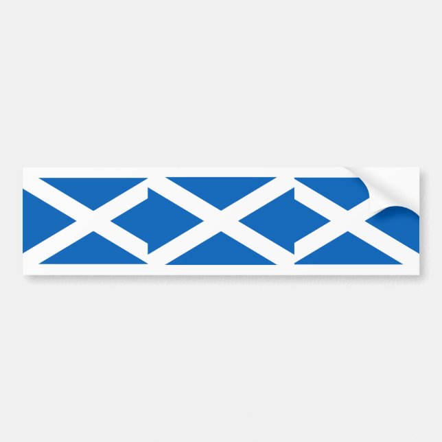 Flagga Scotland Banner o Scotland Bumper Sticker Bildekal (Framsidan)