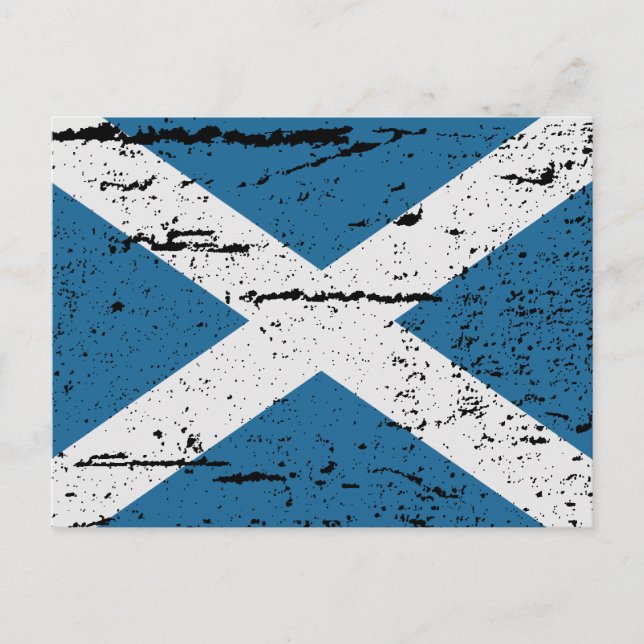 FLAGGA SCOTLAND VYKORT (Framsida)