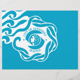 Flagga Seattle Reklamblad