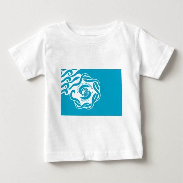 Flagga Seattle Tee Shirt (Framsida)