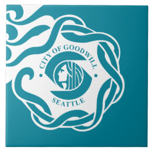 Flagga Seattle (Washington) Kakelplatta
