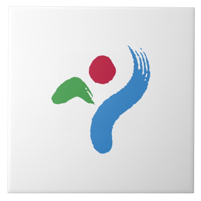 Flagga Seoul (Sydkorea) Kakelplatta (Framsidan)