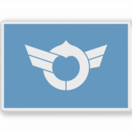 Flagga Shiga prefecture, Japan Klistermärken