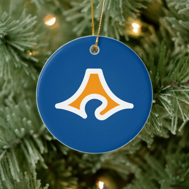 Flagga Shizuoka prefecture, Japan Julgransprydnad Keramik (Träd)