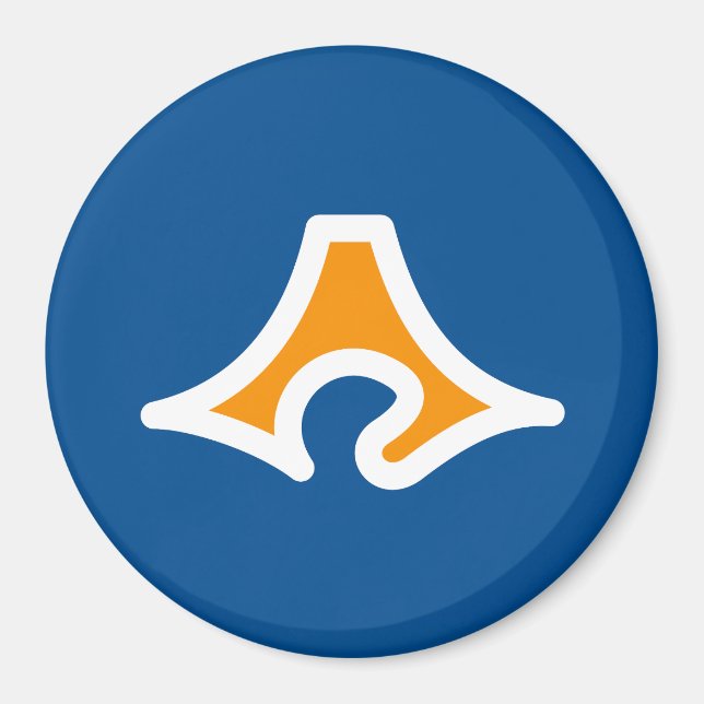 Flagga Shizuoka prefecture, Japan Magnet (Framsidan)