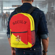 Flagga Sicilien Siciliansk