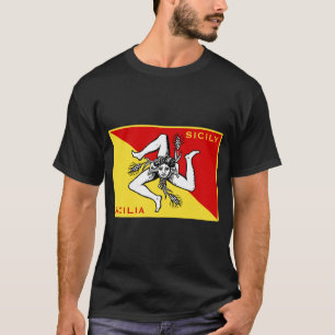 Flagga Sicilien Tee Shirt
