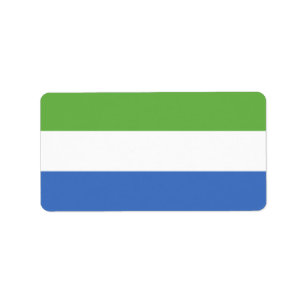 flagga Sierra Leone Adressetikett