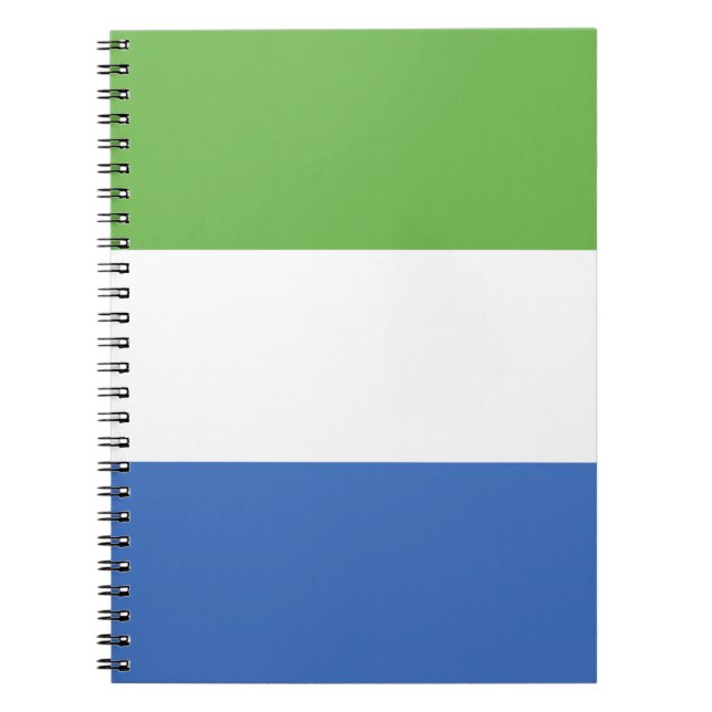 flagga Sierra Leone Anteckningsbok (Framsidan)