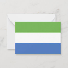 flagga Sierra Leone Anteckningskort