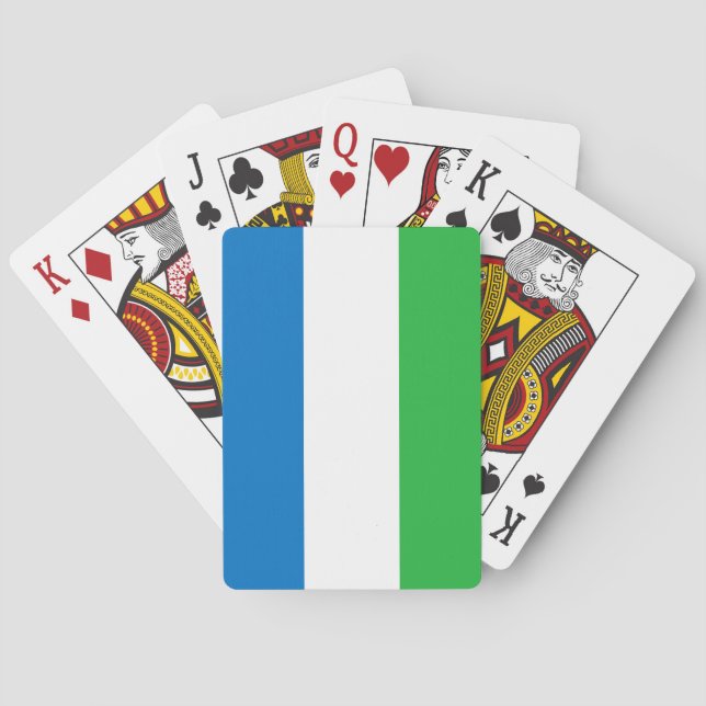 Flagga Sierra Leone Casinokort (Baksidan)