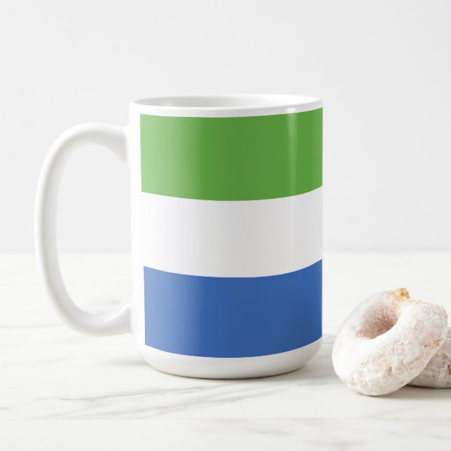 flagga Sierra Leone Kaffemugg (Med munk)