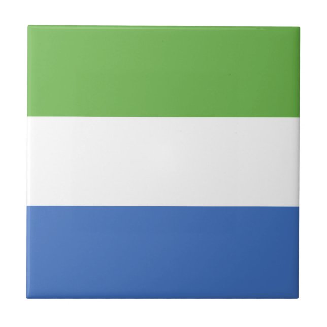 flagga Sierra Leone Kakelplatta (Framsidan)
