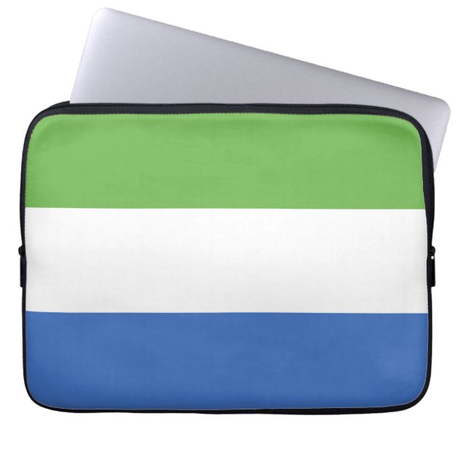 flagga Sierra Leone Laptop Fodral (Framsidan)