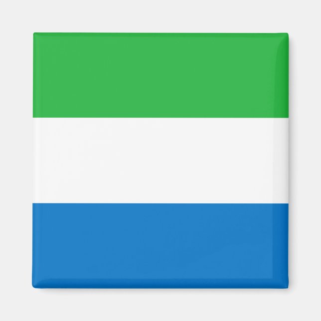 Flagga Sierra Leone Magnet (Framsidan)