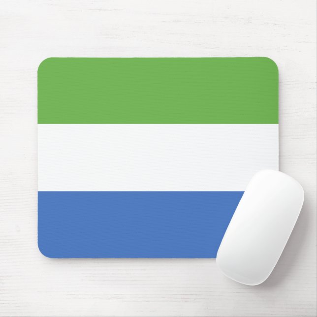 flagga Sierra Leone Musmatta (Med mus)